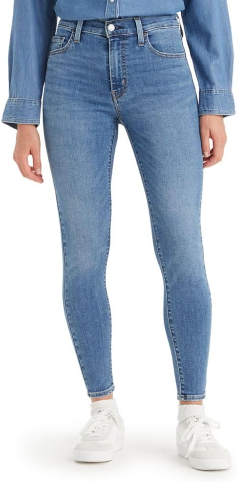 Levis 702 High Rise Super Skinny Jeans  (Dark Denim, 27)