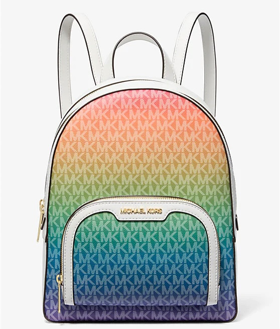 MK Jaycee Medium Ombré Signature Logo Backpack