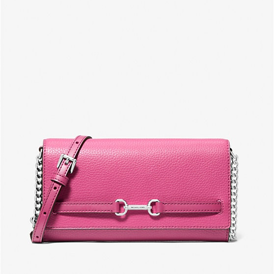 MK Carson Large Pebbled Leather Convertible Crossbody Bag