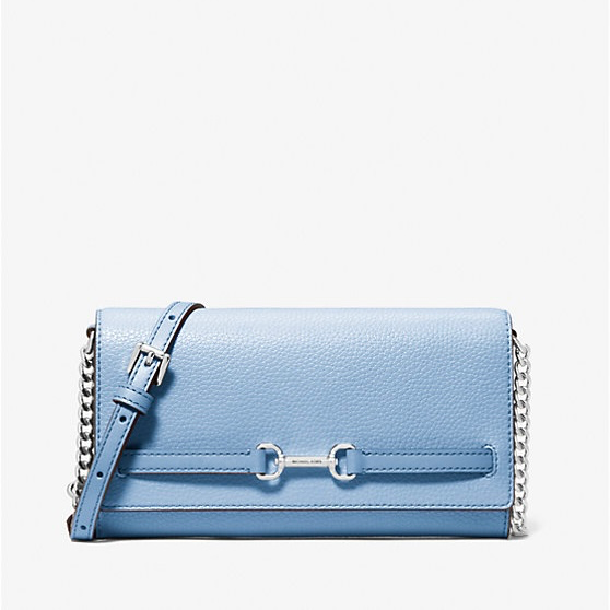 MK Carson Large Pebbled Leather Convertible Crossbody Bag