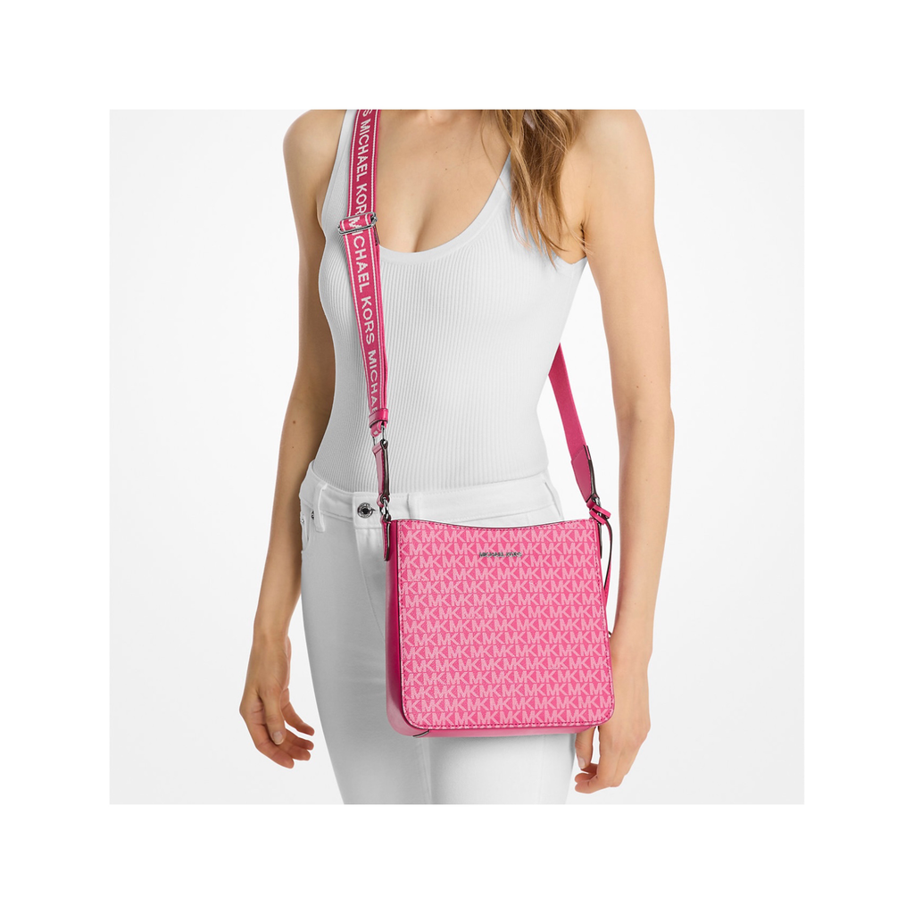 MK Jet Set Signature Logo Messenger Bag