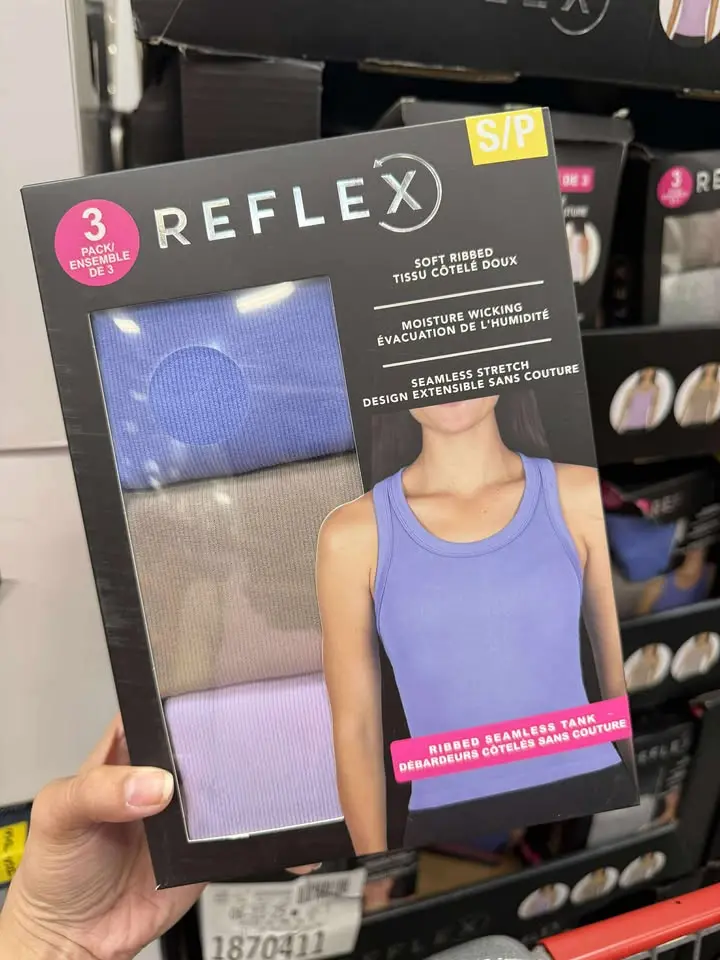 Reflex 3 Pack Ribbed Seamless Tank
