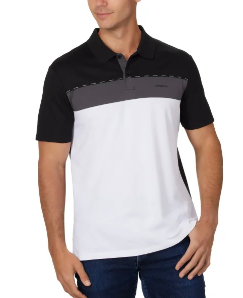 Calvin Klein Men's Polo (Black, Small)