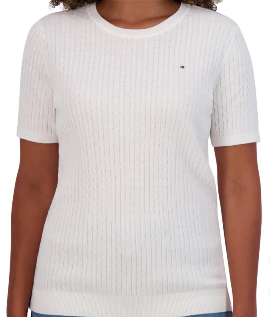 Tommy Knitted Women's Top (White, XS)