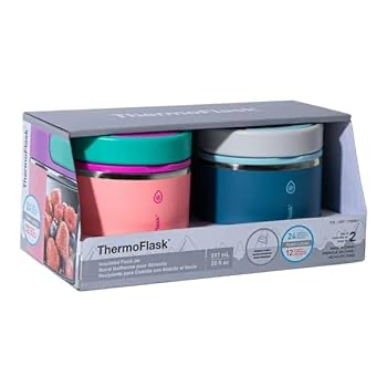 ThermoFlask 590ml Insulated Food Jar 2 Pack