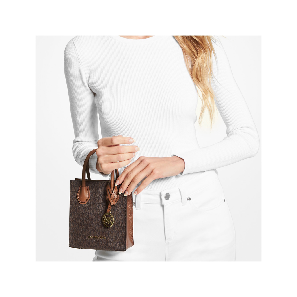 MK Mercer Extra-Small Logo and Leather Crossbody Bag