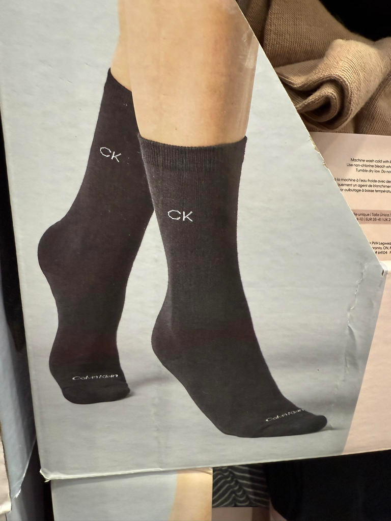 CK Casual Crew Socks Womens