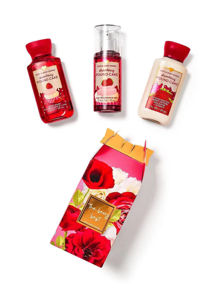 Strawberry Pound Cake Travel Size Gift Box