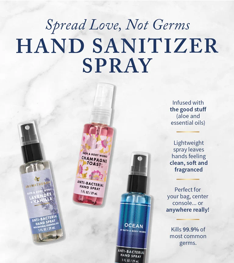 Anti-Bacterial Hand Spray (A Thousand Wishes)