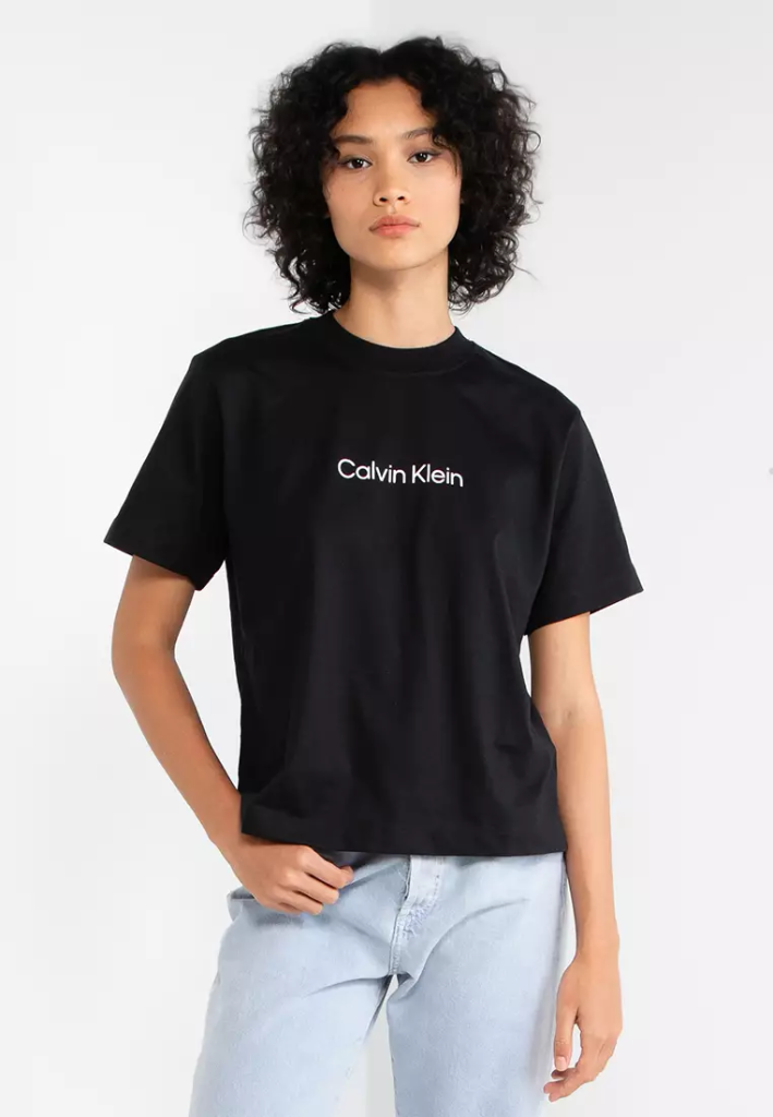 Calvin Klein Women Tees Boxy Fit (ONHAND) (White, XS)