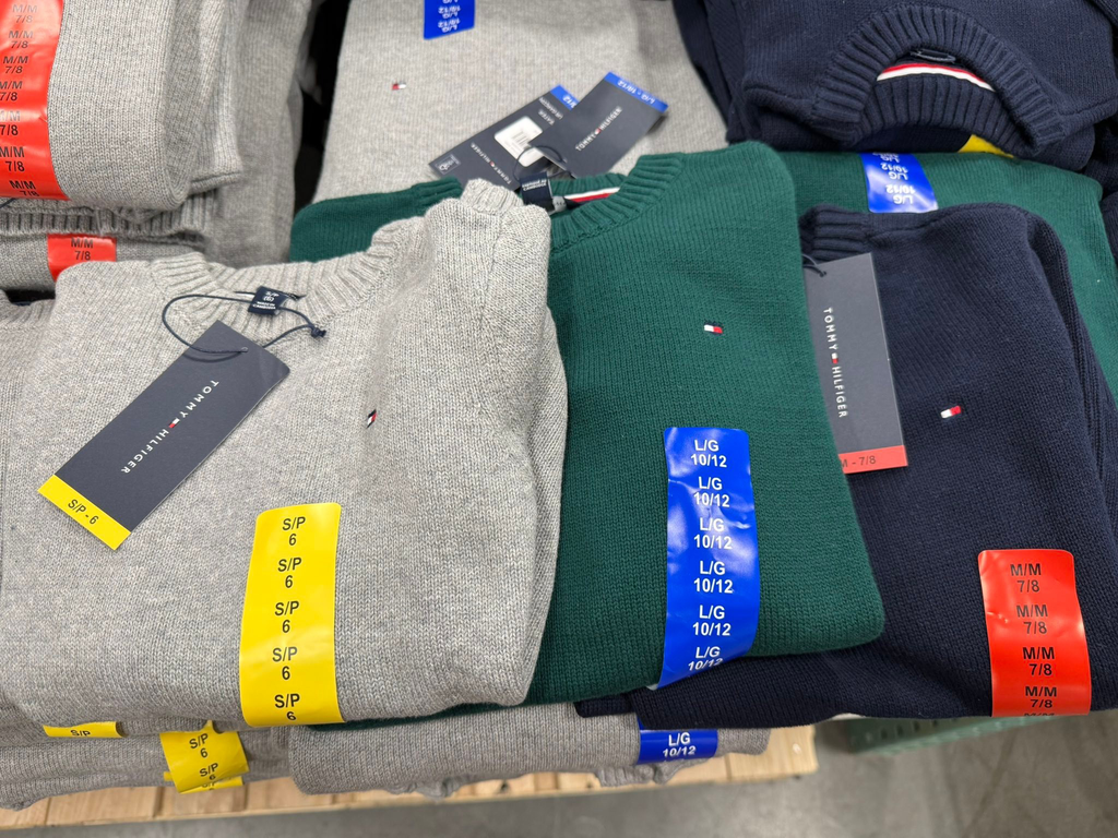 Tommy Hilfiger Kids Crew Sweater (Gray, S (6))