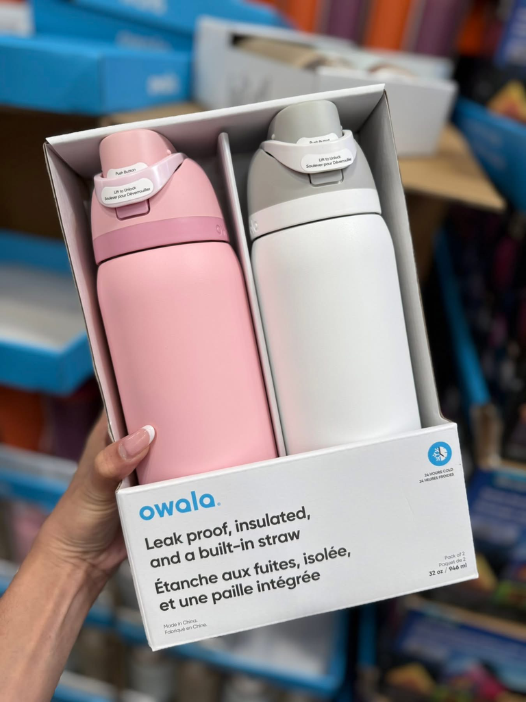 Owala 32oz (2pcs set) (Pink/White)
