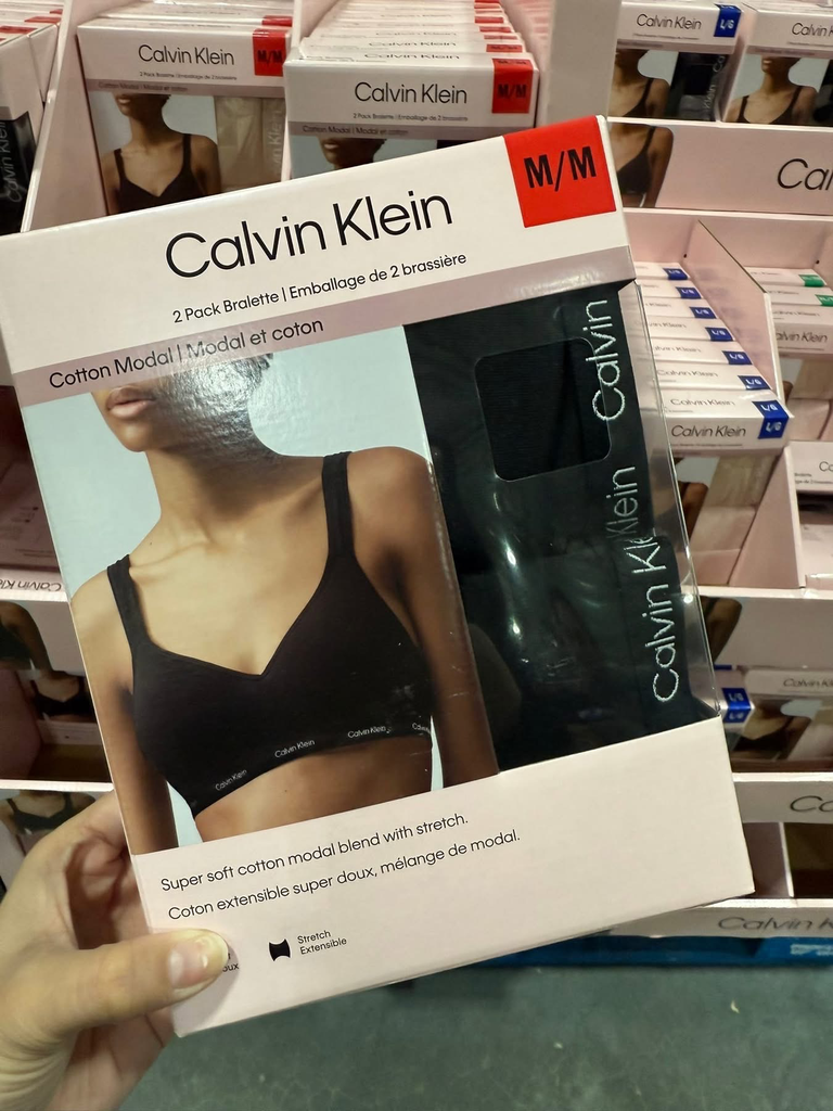 Calvin Klein Women's Seamless Bralette, 2-pack 